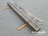 Inlands eiken balken 2 stuks 313-332cm 25x20cm dikte 20cm - afbeelding 2 van  7