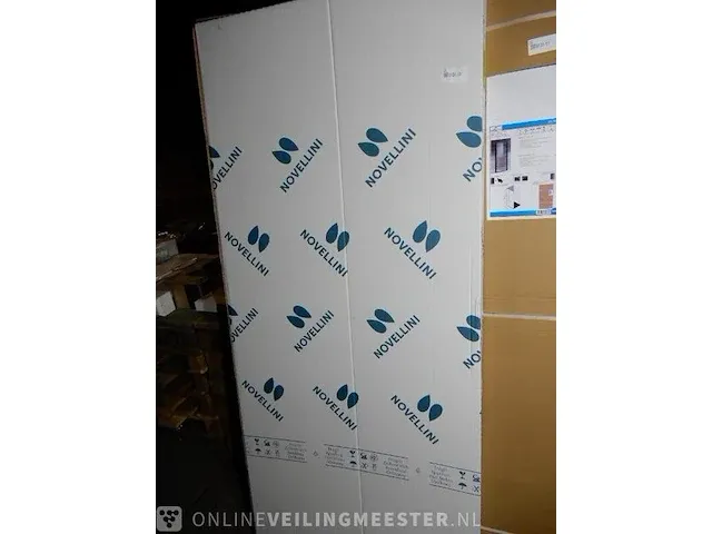 Inloop douchewand novellini, lunes, aluminium, , 200x90 - afbeelding 1 van  5