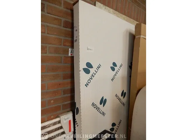 Inloop douchewand novellini, lunes, aluminium - afbeelding 1 van  4