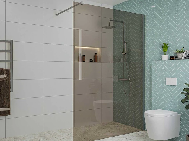Inloopdouche rookglas easy clean - afbeelding 1 van  3