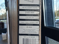 Inloopdouche, sealskin, soho, mat zwart - afbeelding 3 van  3