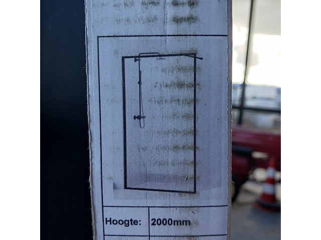 Inloopdouche, van rijn, st0490kp, mat zwart - afbeelding 2 van  3