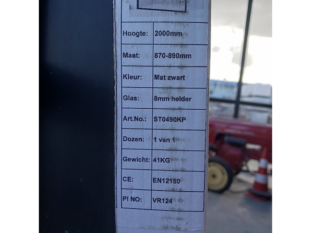 Inloopdouche, van rijn, st0490kp, mat zwart - afbeelding 3 van  3