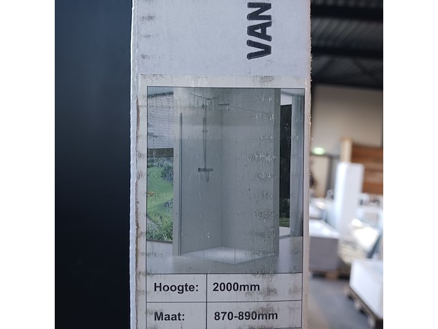 Inloopdouche, van rijn, sto190m, chroom - afbeelding 2 van  3