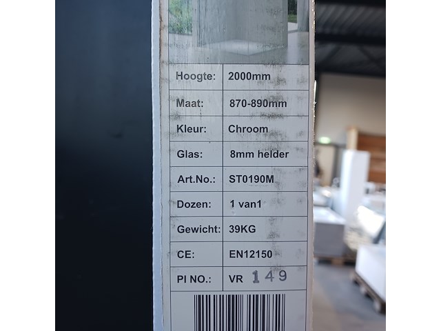 Inloopdouche, van rijn, sto190m, chroom - afbeelding 3 van  3
