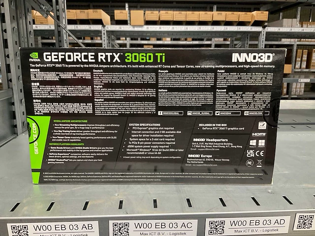 Inno3d geforce rtx 3060ti videokaart - afbeelding 2 van  5
