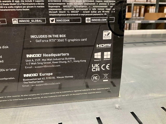 Inno3d geforce rtx 3060ti videokaart - afbeelding 5 van  5