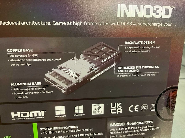 Inno3d geforce rtx 5070 videokaart - afbeelding 6 van  7