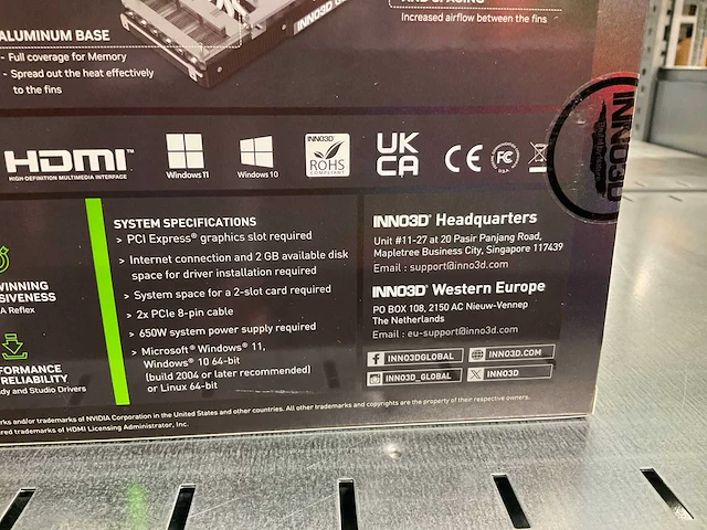 Inno3d geforce rtx 5070 videokaart - afbeelding 7 van  7