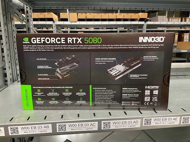Inno3d geforce rtx 5080 videokaart - afbeelding 2 van  6