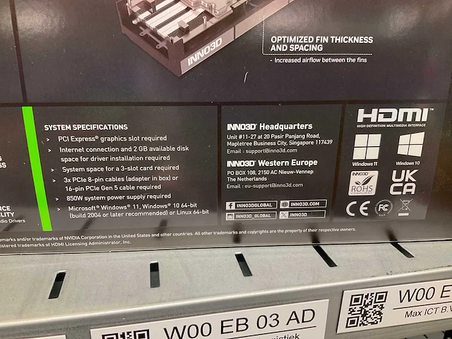 Inno3d geforce rtx 5080 videokaart - afbeelding 4 van  6