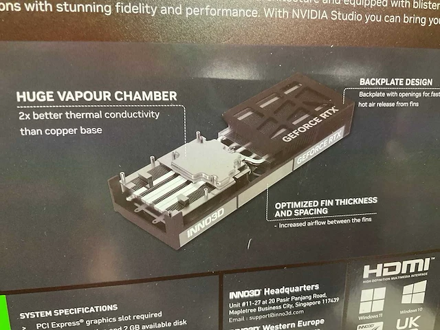 Inno3d geforce rtx 5080 videokaart - afbeelding 6 van  6