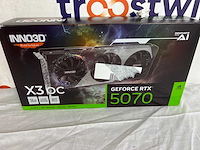 Inno3d nvidia geforce rtx 5070 x3 oc - videokaart - 12gb - gddr7 - pcie 5.0 - 1x hdmi 2.1 - 3x displayport 2.1 - afbeelding 2 van  2