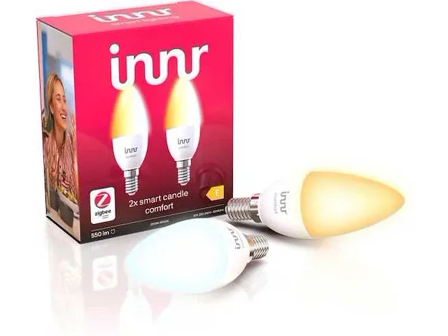 Innr smart lichtbron candle - comfort - z3.0 - 2-pack (3x) - afbeelding 1 van  2