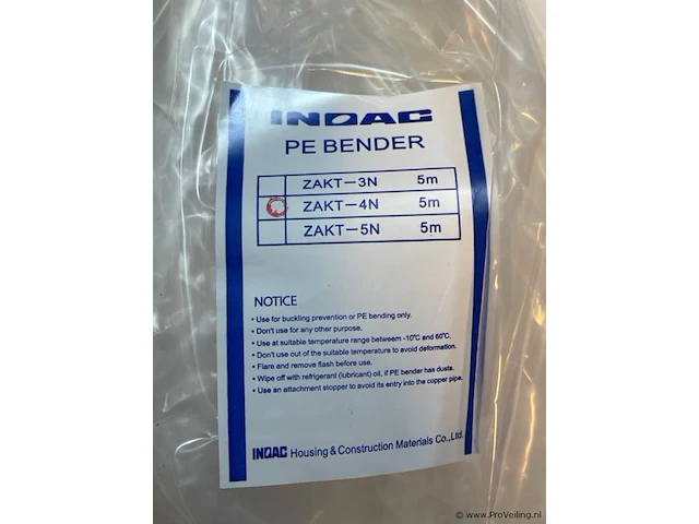 Inoac buigveer zakt--4n 5m en 15 m - afbeelding 3 van  4
