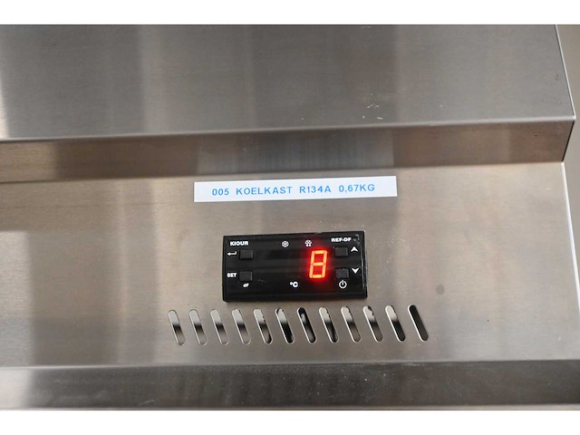 Inomak ce2140 dubbeldeurs rvs koelkast - afbeelding 4 van  7