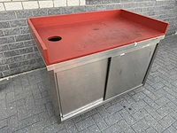 Inox - 120x70 - rvs snijtafel - afbeelding 1 van  3