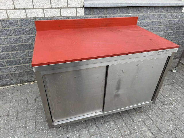 Inox - 120x70 - rvs snijtafel - afbeelding 1 van  3