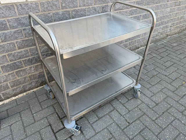 Inox - serveerwagen - afbeelding 1 van  2
