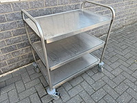 Inox - serveerwagen - afbeelding 1 van  2
