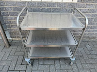 Inox - serveerwagen - afbeelding 2 van  2