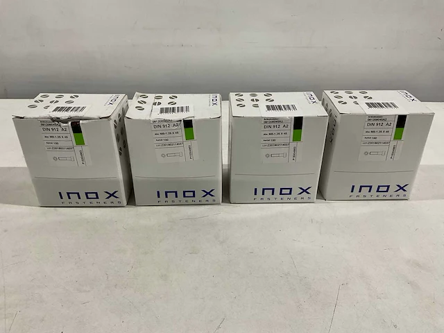 Inox fasteners - zeskantschroef m8-1.25 x 45 (400x) - afbeelding 1 van  3