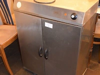 Inox warmhoudkast met 2 deuren, 220v