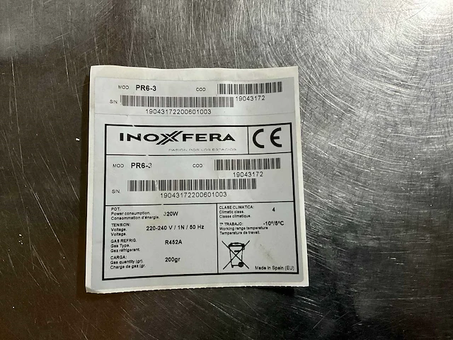 Inoxfera pr6-3 inbouw koelplaat - afbeelding 4 van  5
