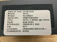 Intel 7jyb nuc8beh (i7) desktop - afbeelding 6 van  6