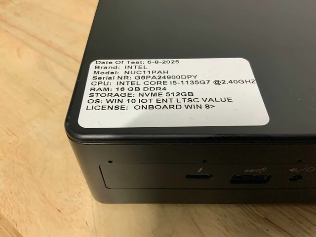 Intel nuc11pah desktop - afbeelding 6 van  6