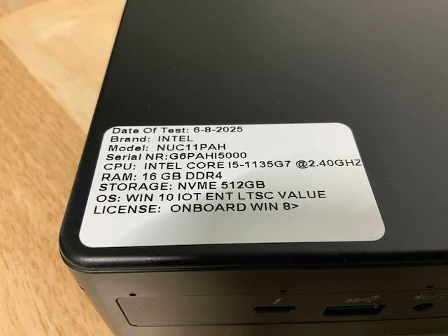 Intel nuc11pah desktop - afbeelding 6 van  6
