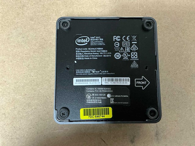 Intel nuc7i5bnk desktop - afbeelding 4 van  5