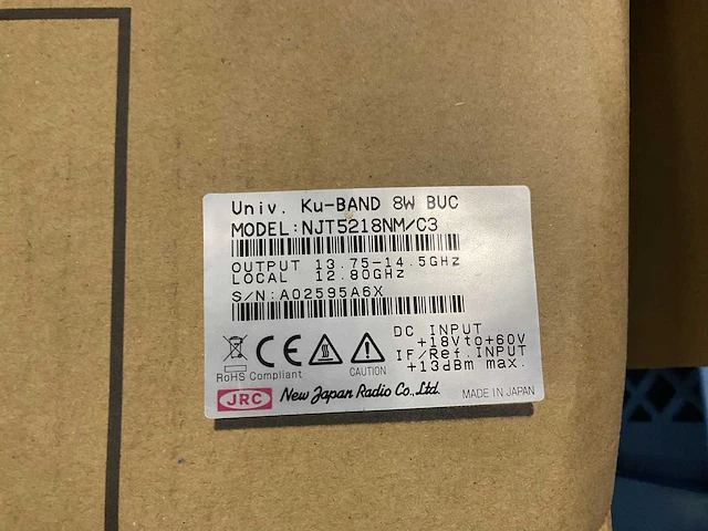 Intellian v1-2103 njrc buc ku-band - afbeelding 8 van  8