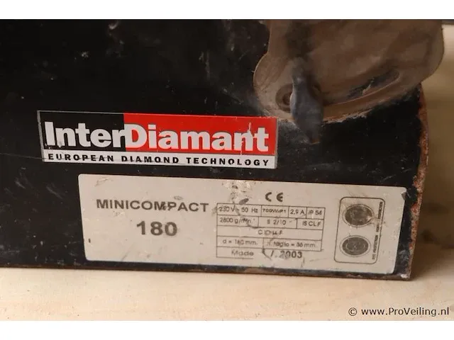 Inter diamant tegelzaagmachine type mini compact 180 - afbeelding 4 van  4