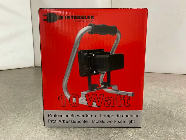Interelek - 10 watt - draadloze bouwlamp (4x) - afbeelding 4 van  7