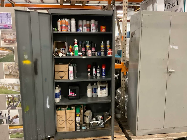 Interflon, griffon, rust-oleum, rolith kast met inhoud - afbeelding 1 van  5
