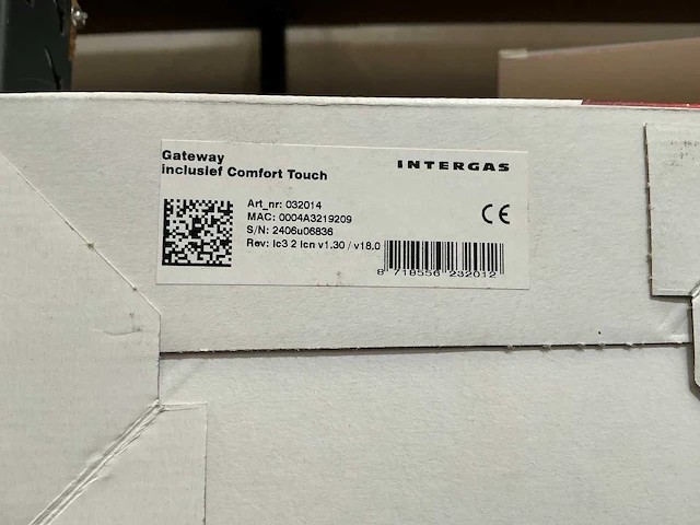 Intergas comfort touch thermostaat - afbeelding 2 van  3