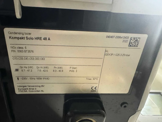 Intergas hre ketelinstallatie compleet - afbeelding 9 van  18