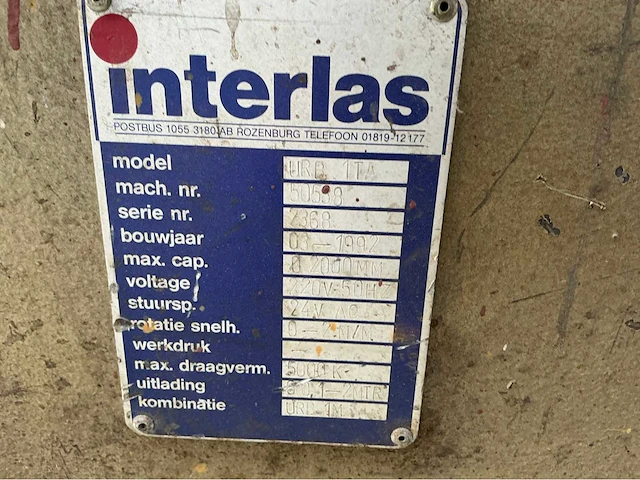 Interlas - 1992 - urb 1ta - lasmanipulator - afbeelding 11 van  18