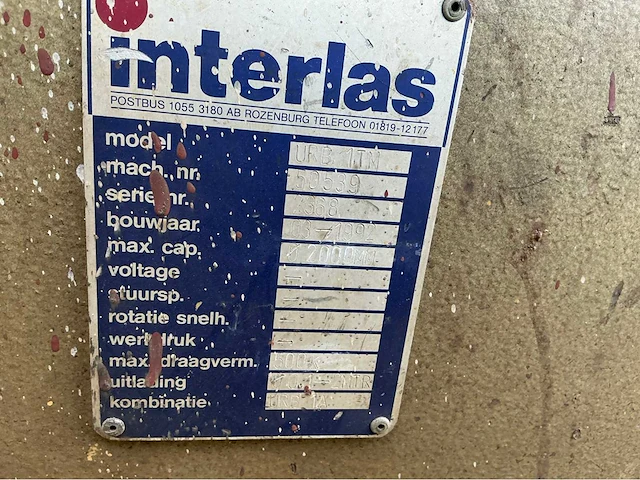 Interlas - 1992 - urb 1ta - lasmanipulator - afbeelding 12 van  18