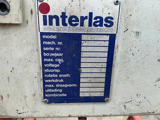 Interlas - 1992 - urb 1ta - lasmanipulator - afbeelding 3 van  18