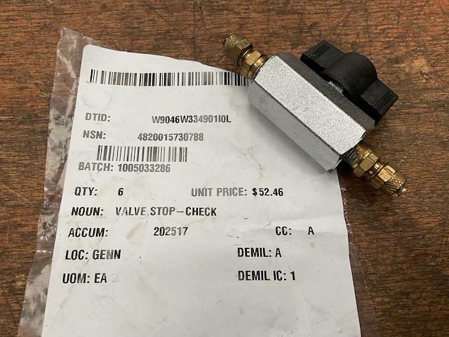International 221406 stop-check valve (6x) - afbeelding 5 van  5