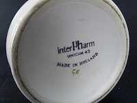 Interpharm unicum 43 porseleinen apothekerspot - afbeelding 5 van  5
