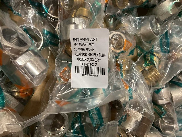 Interplast 20x2.0x3/4” partij pex buis adapters - afbeelding 4 van  4
