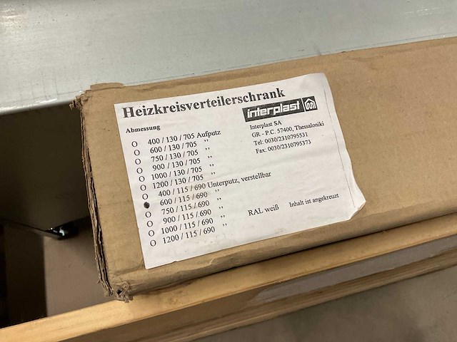Interplast partij cv-verdeler behuizingen, 4 stuks - afbeelding 5 van  5