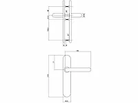 Intersteel - 1395 - deurkruk rond op blind schild (10x) - afbeelding 2 van  6