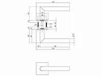 Intersteel - bau-stil - deurkruk hoek 90° op vierkant rozet (12x) - afbeelding 2 van  7