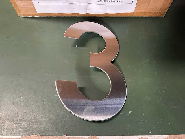 Intersteel huisnummer 3 (40x) - afbeelding 1 van  2