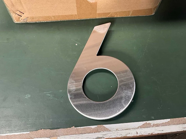 Intersteel huisnummer 6 (40x) - afbeelding 2 van  3