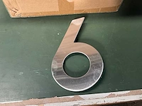 Intersteel huisnummer 6 (40x) - afbeelding 2 van  3